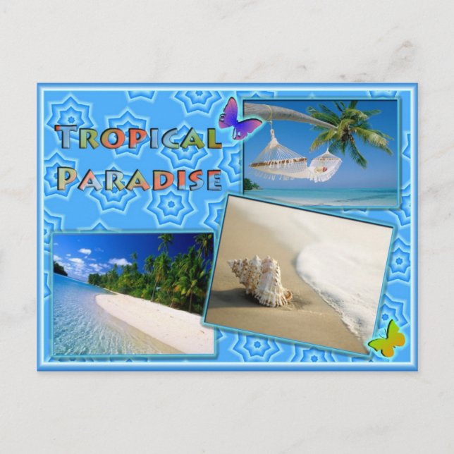 Tropical paradise postcard (Front)