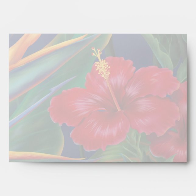 Tropical Paradise Size A7 Envelope (Front)