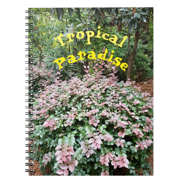 Tropical Paradise Spiral Notebook (Front)