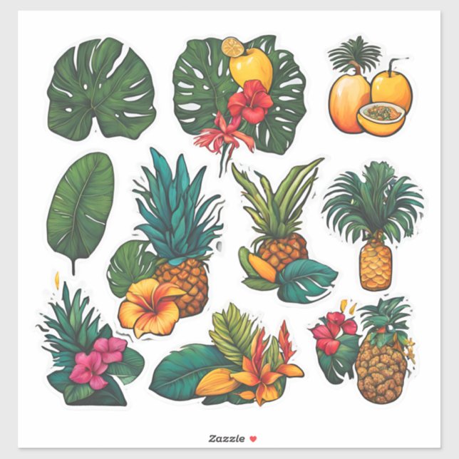 Tropical Paradise Sticker Pack (Sheet)