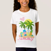Tropical Paradise Summer Love Beach Girl's