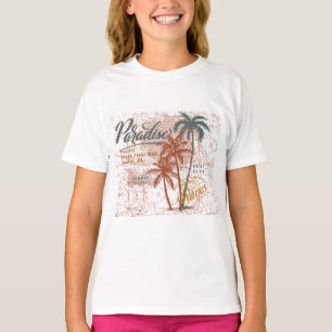 Tropical Paradise – Sunset & Coconut tree T-Shirt