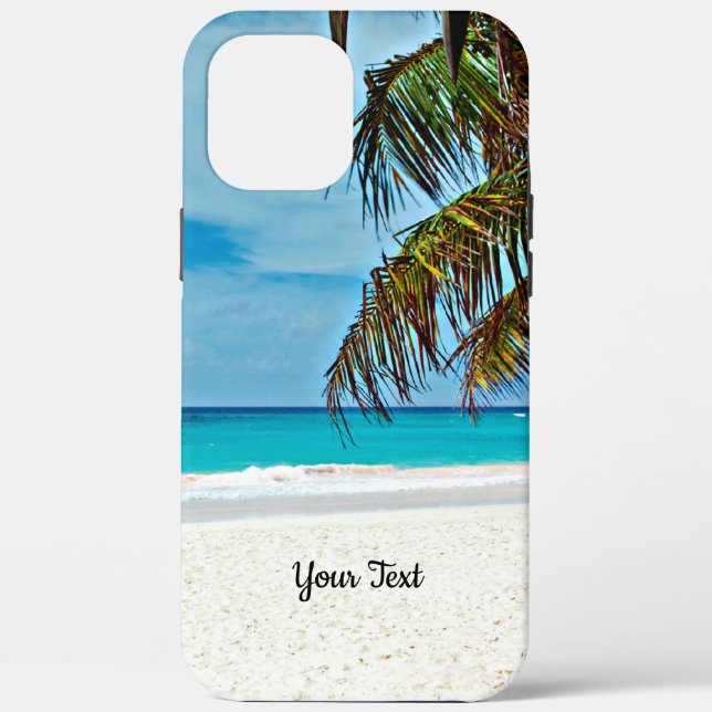 Tropical Paradise template, personalise Case-Mate iPhone Case (Back)