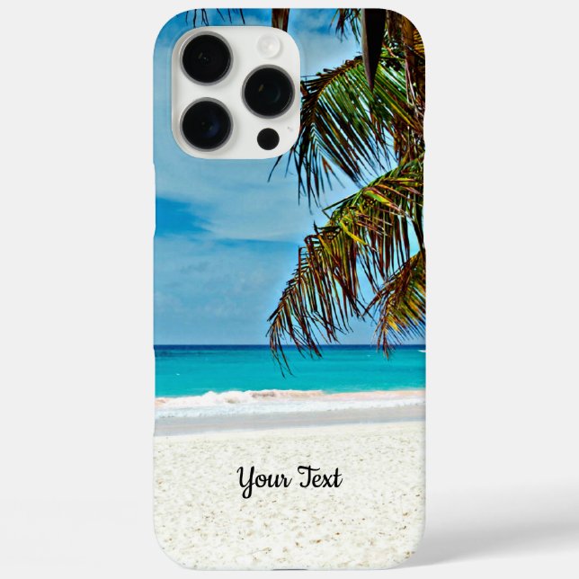 Tropical Paradise template, personalise, Case-Mate iPhone Case (Back)