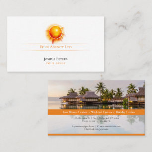 Tropical Paradise   Tourism Travel Agent Business Card