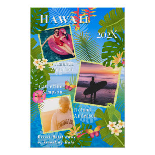 Tropical Paradise Travel Memory Photo Sea Poster