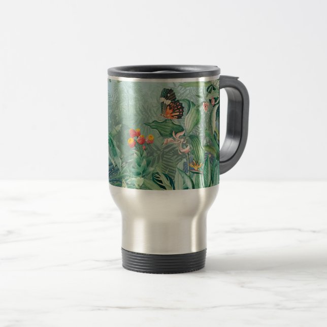 Tropical Paradise Travel Mug (Front Right)