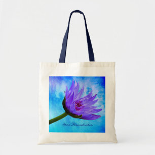 Tropical Paradise Water Lily Custom Budget Tote