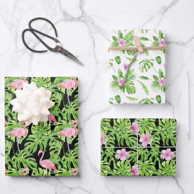 Tropical Paradise  Wrapping Paper Sheet (Front)