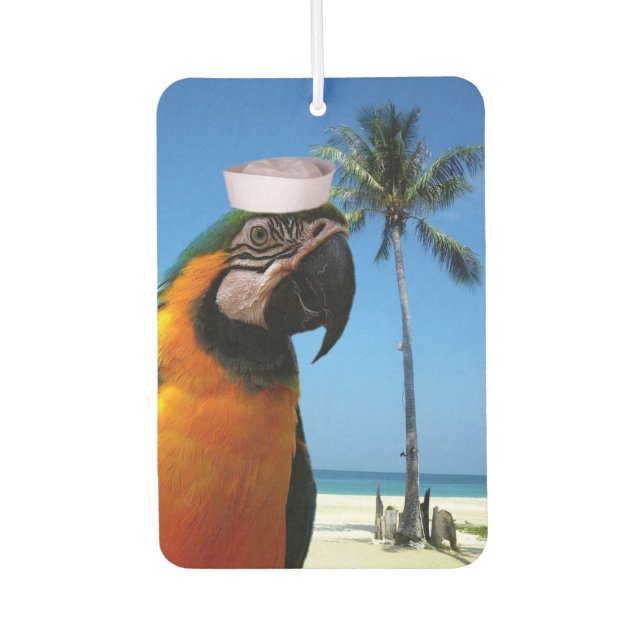 Tropical Parrot Car Air Freshener (Front)