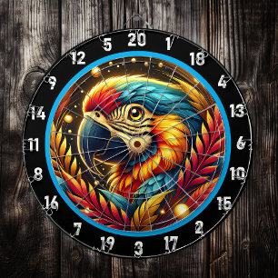 Tropical Parrot Dartboard for Fun Nights