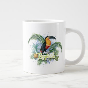 Tropical Parrot Theme Jumbo Mug