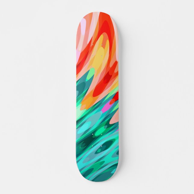 Tropical Parrot Wing  Skateboard (Front)