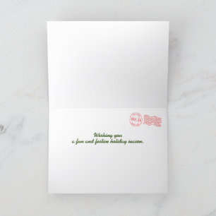 Tropical Parrots Christmas Card