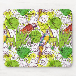 Tropical Parrots Mouse Mat