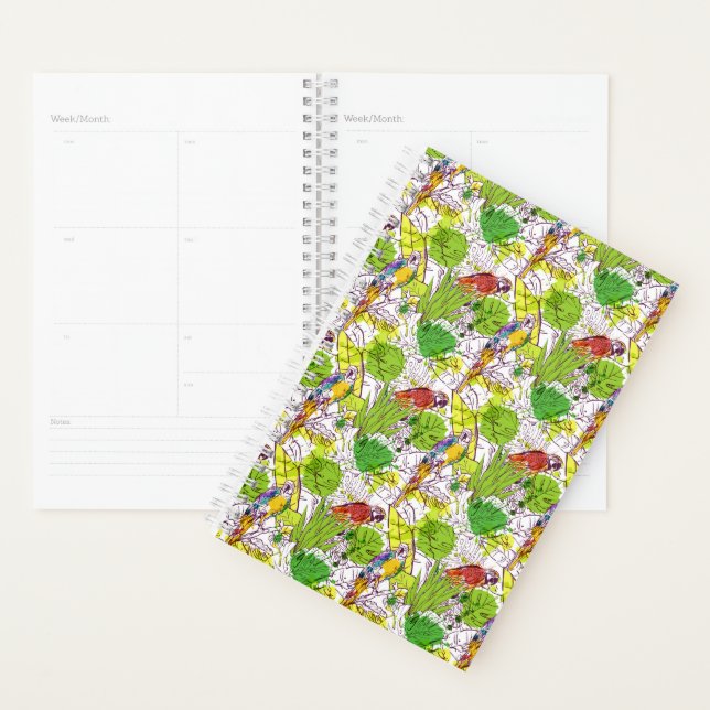 Tropical Parrots Planner (Display)