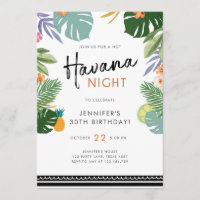 Tropical Party Hot Night in Havana Birthday Shower