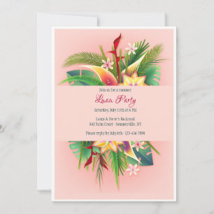 Tropical Party  Invitation
