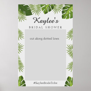 Tropical Party Photo Booth Frame Poster