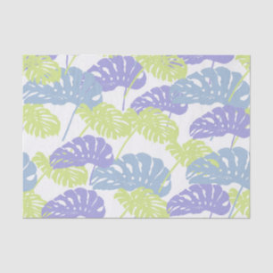 Tropical Pastel Monstera Leaf Tissue Paper