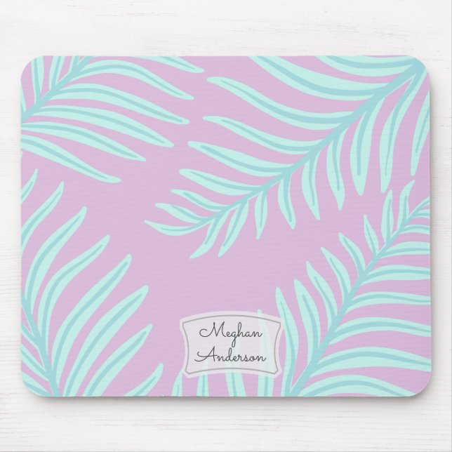 Tropical Pastel | Personalised Mousepad (Front)