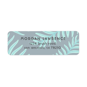 Tropical Pastel   Return Address Label