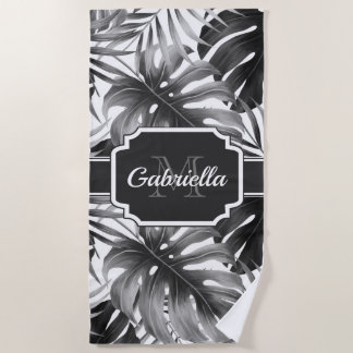 Tropical Pattern Beach Towel
