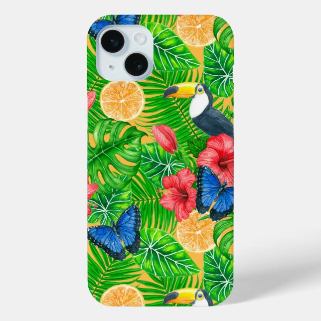 Tropical pattern Case-Mate iPhone case (Back)