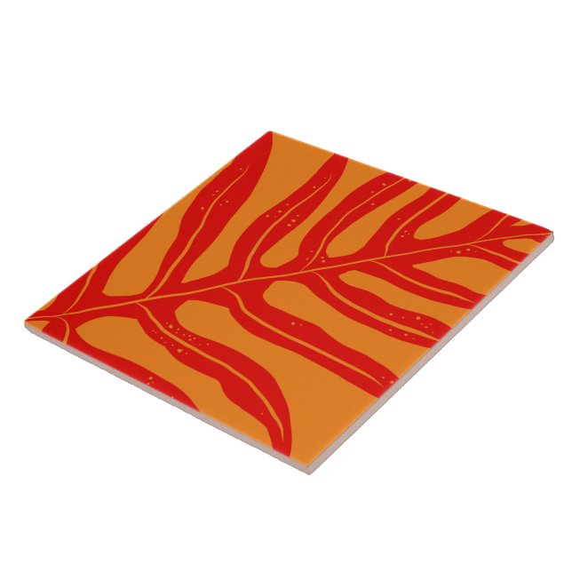 tropical pattern ceramic tile (Side)
