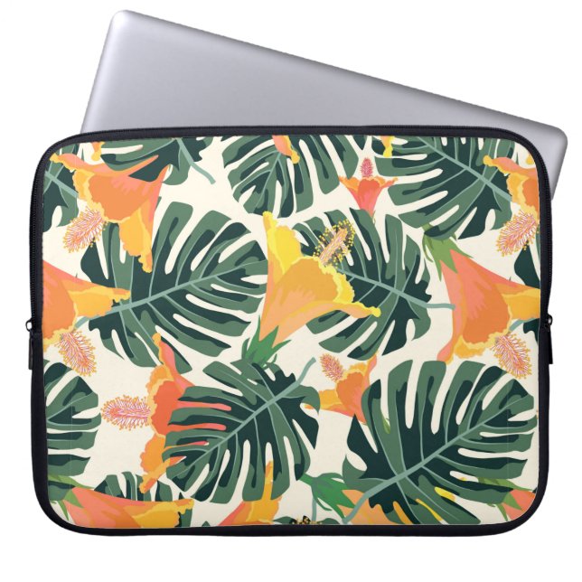 Tropical pattern. Colourful textile texture. exoti Laptop Sleeve (Front)