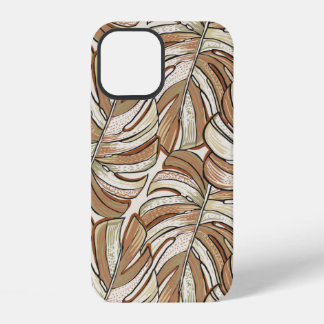 Tropical pattern. Graphic design with amazing mons iPhone 12 Case