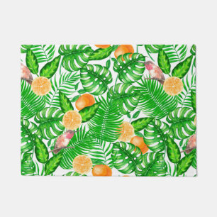 Tropical pattern, hummingbirds II Doormat