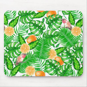 Tropical pattern, hummingbirds II Mouse Mat