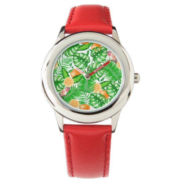 Tropical pattern, hummingbirds II Watch (Front)