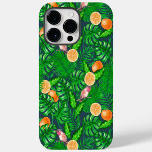 Tropical pattern, hummingbirds iPhone 14 pro max case