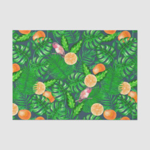 Tropical pattern, hummingbirds tissue paper