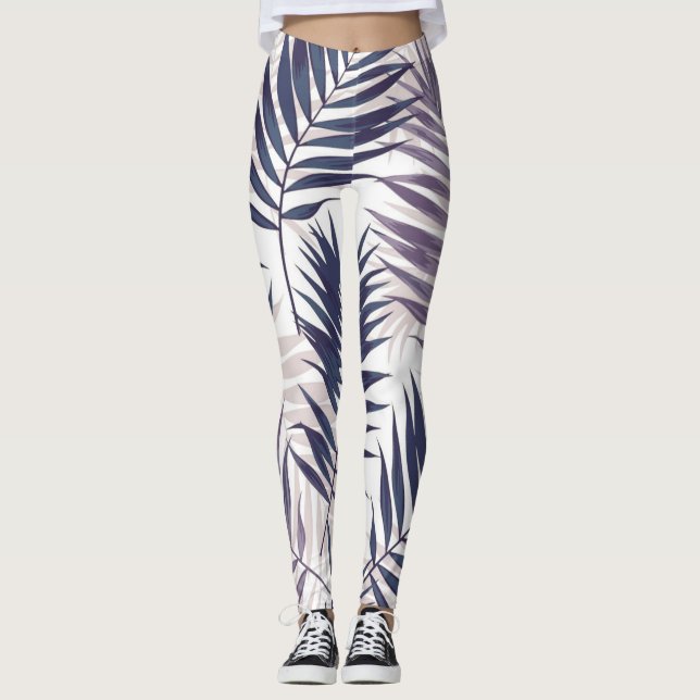 Tropical Pattern Leggings (Front)