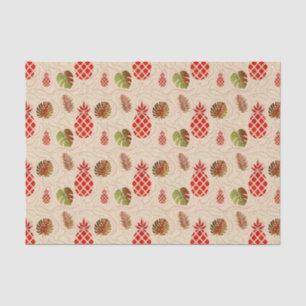 Tropical pattern light tissue paper
