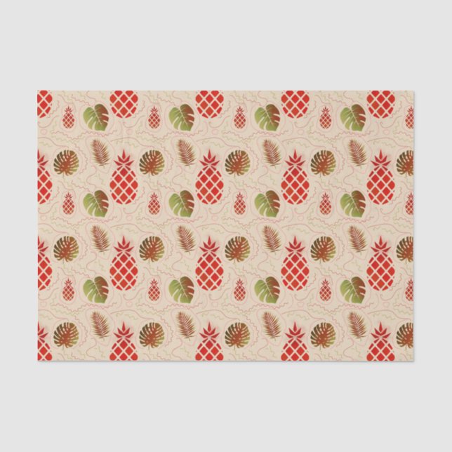 Tropical pattern light tissue paper (Front)