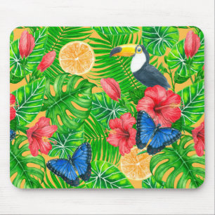 Tropical pattern mouse mat
