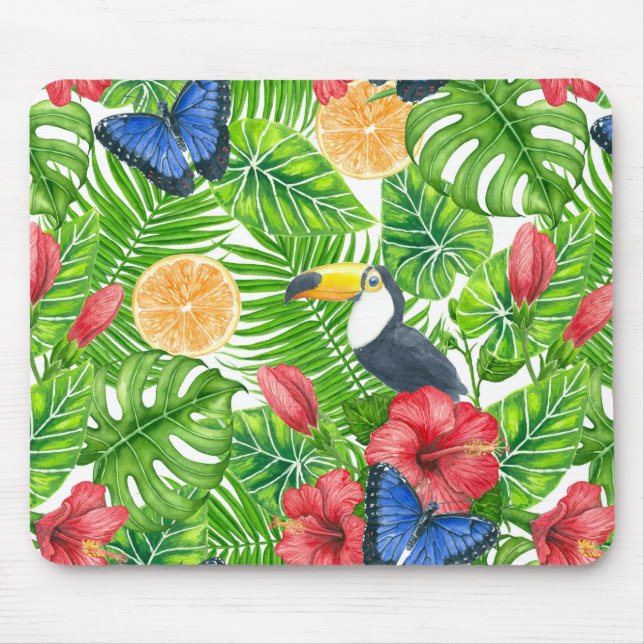 Tropical pattern mouse mat (Front)