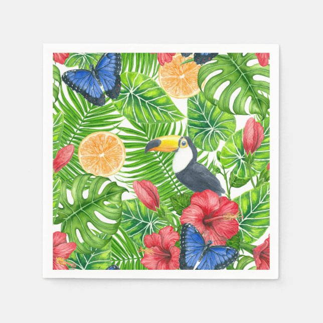Tropical pattern napkin (Front)