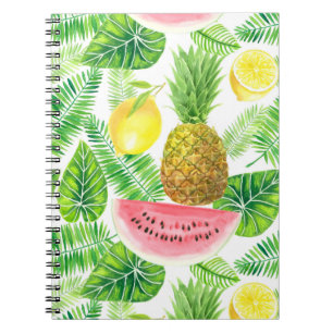 Tropical pattern notebook