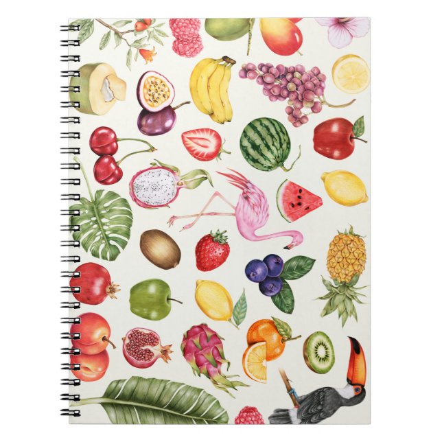 Tropical Pattern Notebook (Front)