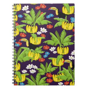 Tropical pattern notebook