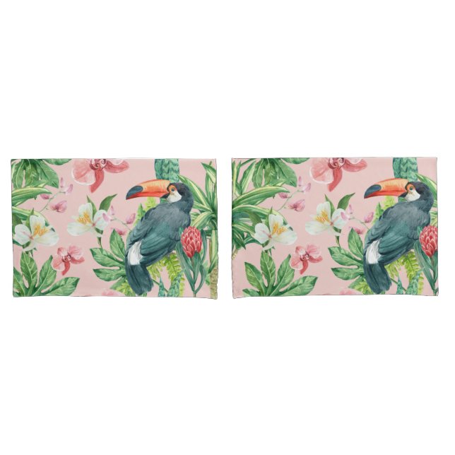 Tropical Pattern Pillowcase (Front-Set)