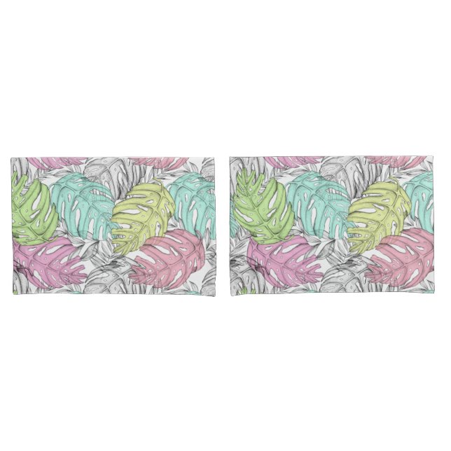Tropical Pattern Pillowcase (Front-Set)