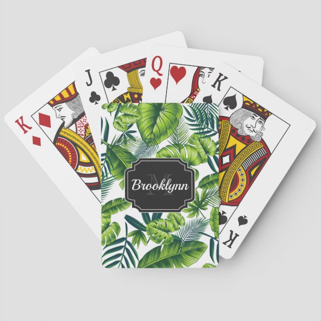 Tropical Pattern Playing Cards (Back)