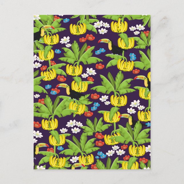 Tropical pattern postcard (Front)