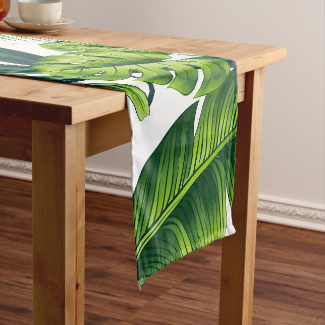 Tropical Pattern Short Table Runner (In Situ)